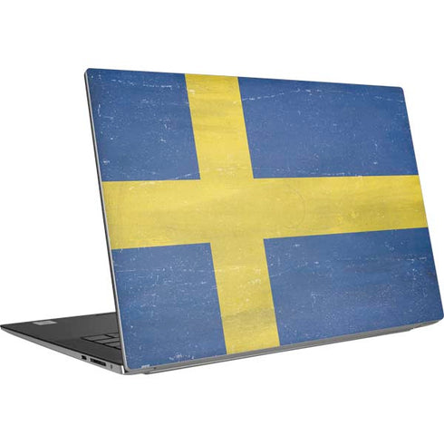Sweden Flag Distressed Dell XPS Skin